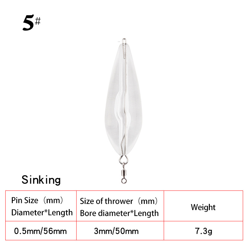 7.3 grams of transparent sinking water