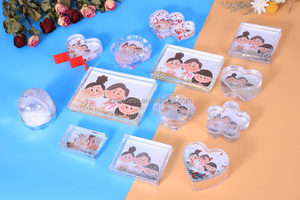 10x10スクエアプラスチックウォーター流砂額縁アクリル液体グリッターフォトフレーム - Product Image 5