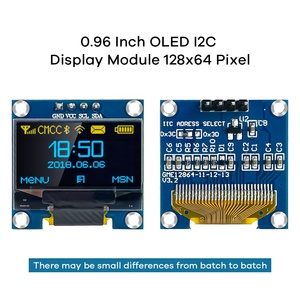 0,96 Zoll OLED I2C IIC-Anzeige modul 12864 128x64 Pixel SSD1306 Mini-selbst leuchtende OLED-Bildschirm platine für Arduino Raspberry Pi