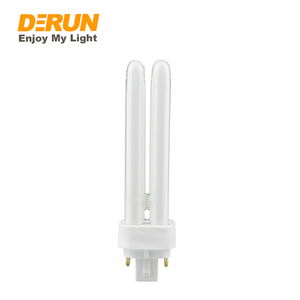Yüksek parlaklık u-şekil cfl-plc kompakt floresan Quad tüp 2pins 4pins enerji tasarruflu lamba <span class=keywords><strong>G24D</strong></span> G24Q 9W 13W 18W 26W