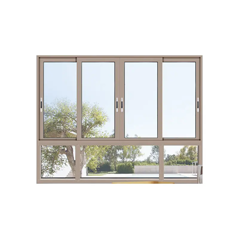 Weidun serie 116 due/tre binari con filato doppio smalto finestre scorrevoli verticali impermeabili e insonorizzate per appartamento
