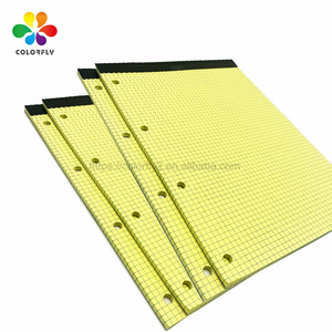 黄色便签本学校书写便签本记事本4孔记事本 - Product Image 2