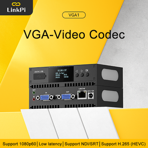 LinkPi VGA1 Decodificador de captura VGA de 1 canal Codificador HD H265 Artefacto de caja en vivo multiplataforma NDI SRT RTMP WIFI 6 Compatible con 1080p60
