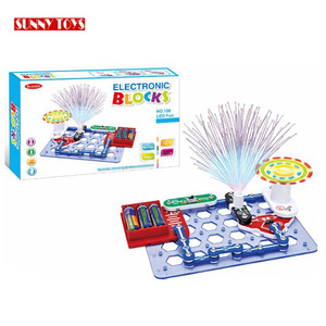Creativo scienza kit per bambini fai da te educational circuito giocattolo di montaggio fai da te set building blocchi elettronici con la luce del LED - Product Image 1