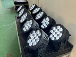 10 Pieces Outdoor Ip65 <strong>12x18w</strong> RGBWAUV <strong>6in1</strong> Wireless Battery Par Light Wifi Phone Control Touch Display - Product Image 4