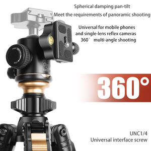 Qzsd Q6664 2-Trong-1 Chuyên Nghiệp Hợp Kim Nhôm <span class=keywords><strong>Tripod</strong></span> Xách Tay Kính Thiên Văn Máy Ảnh <span class=keywords><strong>Monopod</strong></span> Đứng Với Chất Lỏng Đầu - Product Image 3