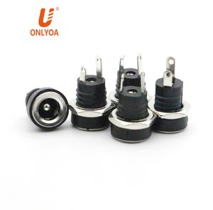 DC-022B 3A 12v 用于直流电源插孔插座母面板安装连接器 5.5毫米 x 2.1毫米/5.5毫米 * 2.5毫米毫米/3.5毫米点 ¯ x 1.3毫米厘米