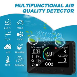 Monitor de calidad del aire WiFi que detecta el dióxido de carbono PM2.5 1,0 TVOC, controlador de temperatura y humedad IoT con función de relé - Product Image 3