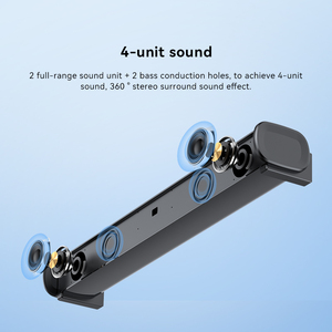 Altavoces de escritorio inalámbricos inteligentes de 60W, sistema de cine en casa con Subwoofer, barra de sonido de ordenador para TV, teléfono móvil, comunicación AUX - Product Image 4