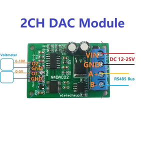 DC 12V 2CH DAC-Modul 0-5V 0-10V PWM-Spannungs-Analog wandler RS485 Modbus RTU-Karte - Product Image 5