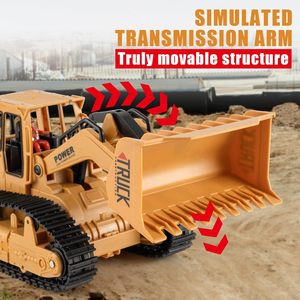 YX <strong>2</strong>.4GHz RC Bulldozer <strong>1</strong>/20 with LED Lights - Wireless Control for Boys 6-12+ 6 Channel - Product Image 5