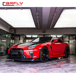Nissan GTR GTR için V tarzı gövde kiti 2017 + karbon fiber gövde kiti Varis tarzı