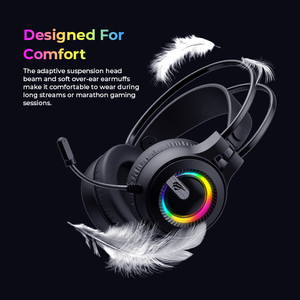 Havit H2040d RGB aydınlatma ve ayrılabilir mikrofon ile 3.5mm oyun kulaklığı Surround ses aşırı kulak kulaklık - Product Image 6