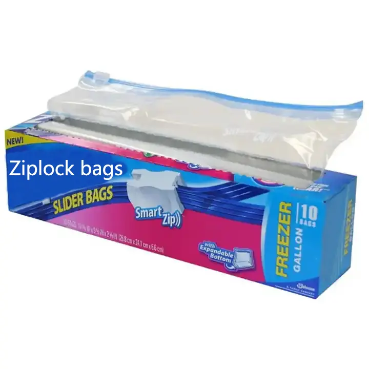 Grosir plastik Zip Lock Freezer tas segel kanvas Slider penyimpanan ritsleting tas Ziplock untuk organisasi makanan