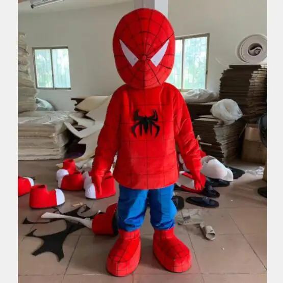 Costume de spiderman prix bon marché d'usine, costumes de mascotte personnalisés, mascotte de costume de spiderman