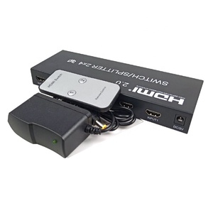 Custom OEM 2,0 HDMI Switch Splitter 2x2 2x4 Video Converter 2 entrada 2 salida 4K 60Hz HDMI Switch