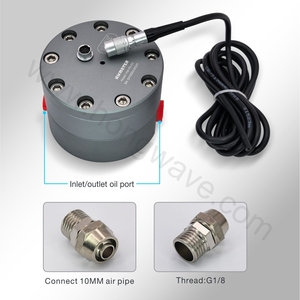 Akış sensörü Y bakır HW-FS-03 ile filtre kiti pompa debimetre Common Rail Test tezgahı için dişli yağı akış metre - Product Image 3