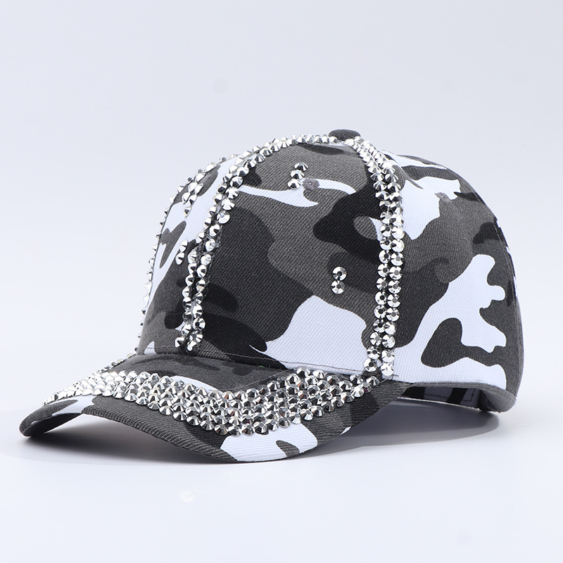 Strass pompon gris blanc