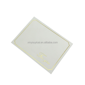 Premium Quality <strong>A7</strong> Gold Foil Envelopes White Gift <strong>Card</strong> and Envelope Custom Greeting Thank You <strong>Card</strong> With Envelope - Product Image 6