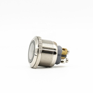 Anello dell'interruttore della luce da 22MM spie a LED interruttore a pulsante con terminale a vite a testa piatta interruttori di ripristino automatico - Product Image 3