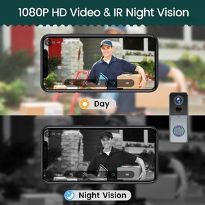Intercomunicador de timbre de vídeo HD de 1080P con visión nocturna, llamada inteligente de 2 vías, Timbre de Metal resistente al agua, cámara TCP, teléfono con anillo de Color - Product Image 2