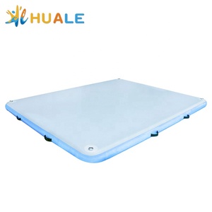 HUALE Professional Yacht Water Mat Island Ponton galleggiante gonfiabile aria galleggiante piattaforma di nuoto <span class=keywords><strong>Dock</strong></span> - Product Image 5