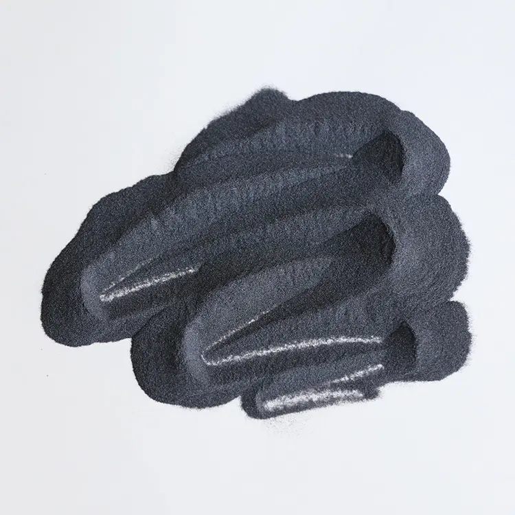 Matériau abrasif d'alumine fondu noir de sablage de corindon noir émeri fin