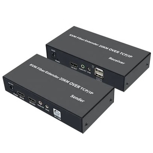 Xput高质量高清多媒体发射器接收器光纤转换器高清多媒体光纤KVM扩展器 - Product Image 1