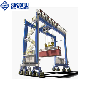 Henan mayın vinç özelleştirilmiş liman konteyner vinci <span class=keywords><strong>RMG</strong></span> tipi lastik lastik portal vinç