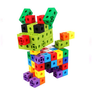 Kök plastik Diy oyuncak sınırsız oluşturma yapış ünitesi küpleri birbirine yapı seti Numberblocks matematik bağlantı santimetre küpleri ile - Product Image 3