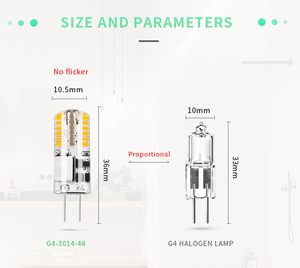 โคมไฟ LED G4 G4 2W หลอดไฟ LED G4 48เม็ดสำหรับใช้ในสำนักงานซ็อกเก็ตสวิตช์ไฟ LED 360องศาได้รับการรับรองจาก KC - Product Image 4
