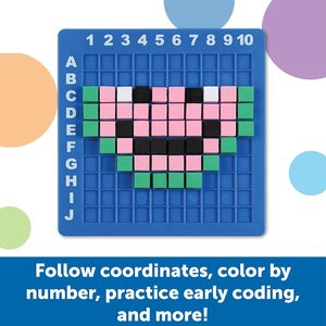 Pixel Art Challenge, 402 piezas, mayores de 5 años, juguetes STEM para niños, conceptos básicos de codificación para niños, actividades STEM para el aula, mediano - Product Image 2