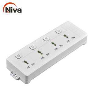 Adaptador de enchufe de extensión múltiple, diseño moderno, con 3 enchufes de salida usb, extensión de enchufe eléctrico - Product Image 6