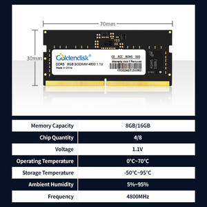 Công nghiệp DDR5 32GB 4800MHz Máy tính để bàn RAM với on-die ECC cho tự động hóa hệ thống nhúng kho - Product Image 5