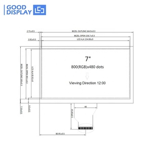 7 "Raspberry Pi tft lcd display mit HD eingang Touch Screen Optional
