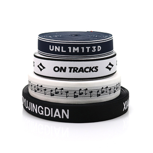 Correas de colores personalizadas con borde elástico y pantalones con letras de nailon con Jacquard elástico Banda elástica personalizada - Product Image 6