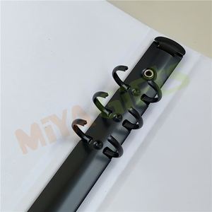 Özel renkli baskı A5 siyah bağlayıcı kağıt kalın karton kompakt 6 halka bağlayıcı planlayıcısı organizatör defteri basit kapak - Product Image 5