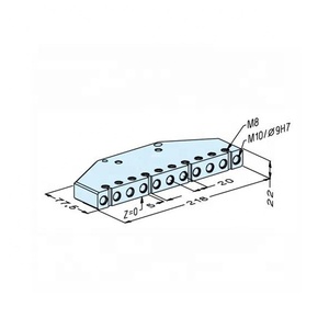 WEDM işleme HE-B06622 için z-destekleri ve klipleri ile paslanmaz çelik sistem tel Edm sıkma palet - Product Image 4