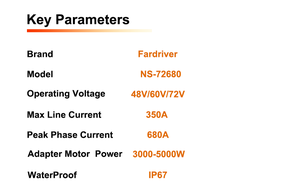 ND Fardrive 72680 Intelligent Vehicle Brushless DC Motor Controller Include <strong>Mobile</strong> <strong>Device</strong> <strong>Programming</strong> 72680 - Product Image 4