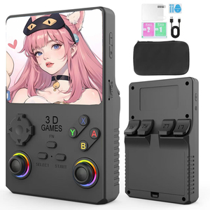 G-01 1Ye มินิเกมคอนโซลมือถือ3.5นิ้วย้อนยุคหน้าจอคลาสสิกเครื่องเล่นวิดีโอ63.5GB คล้ายกับ PS1