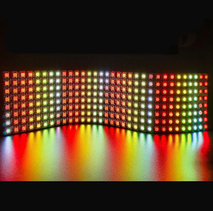 DC5V WS2812B RGB LED Digital flessibile indirizzabile individualmente pannello luminoso WS2812 8x8 5050 SMD RGB modulo Matrix illuminazione dello schermo