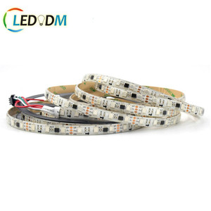 Guangdong sıcak satış ws2811 RGB LED şerit 12V WS2811 IC 30 LED/m piksel programlanabilir bağımsız adreslenebilir sihirli renkli LED şerit - Product Image 5