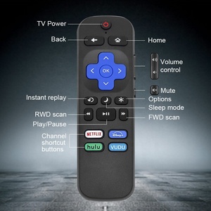 Sostituzione telecomando TV universale a 17 tasti all'ingrosso popolare per Roku TCL Hisense Onn Sharp Smart TV in plastica - Product Image 4