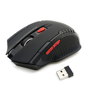 Ratón inalámbrico de 2,4 GHz con receptor USB para jugadores, 1600DPI, para ordenador, PC y portátil