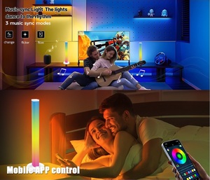 ไฟ LED อัจฉริยะแบบ USB ไฟสำหรับเล่นเกมโคมไฟตั้งโต๊ะ RGB ในโหมดฟังเพลงโคมไฟแอปควบคุมด้วยแอปทันสมัย
