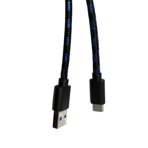 USB3.0 AM-3.1 Male Type-C Male Nickel-Plated Seamless Drawing Head <strong>PVC</strong> Jacket Multi-Color Outer <strong>Net</strong> Cable Microphone Monitor - Product Image 2