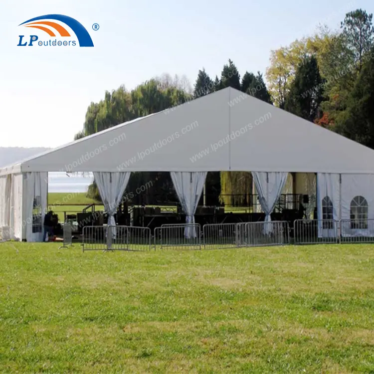 خيمة معرض من الألومنيوم شفافة بطول 20 مترًا خيمة حفلات لحفلات الزفاف والولائم سعة 1000 شخص
