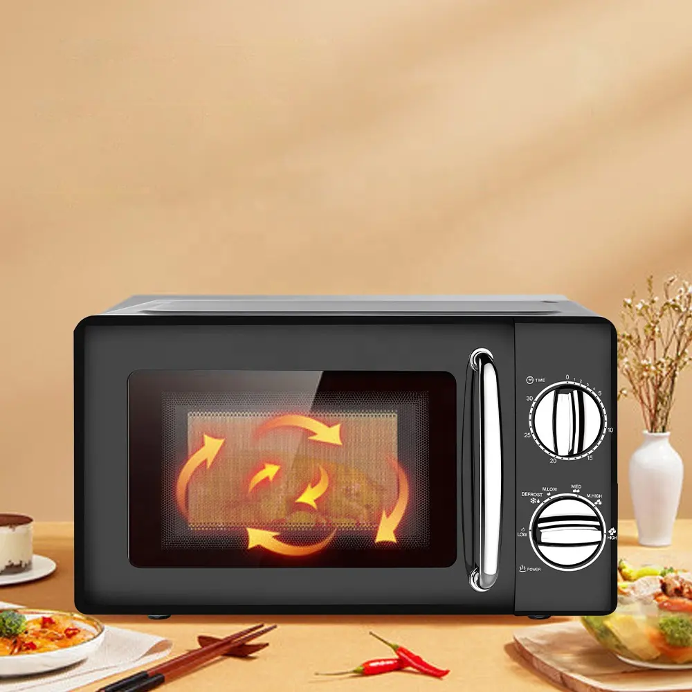 Microwave Oven Home Office Fast Light Wave 360 Degrees Rotary Table Microwave Oven Visual Heating Microwave Oven