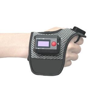 EDOO AI1510 Portátil para Bluetooth 1D 2D Handfree Barcode Scanner OEM ODM Luva Wearable para Armazém Logística Stock Product <span class=keywords><strong>U</strong></span>