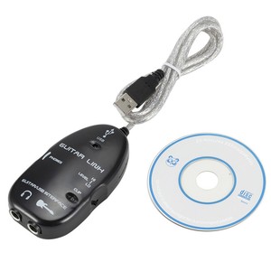 Переходник с гитары на USB интерфейса, аудиоразъем, записывающее устройство для ПК/компьютера - Product Image 1